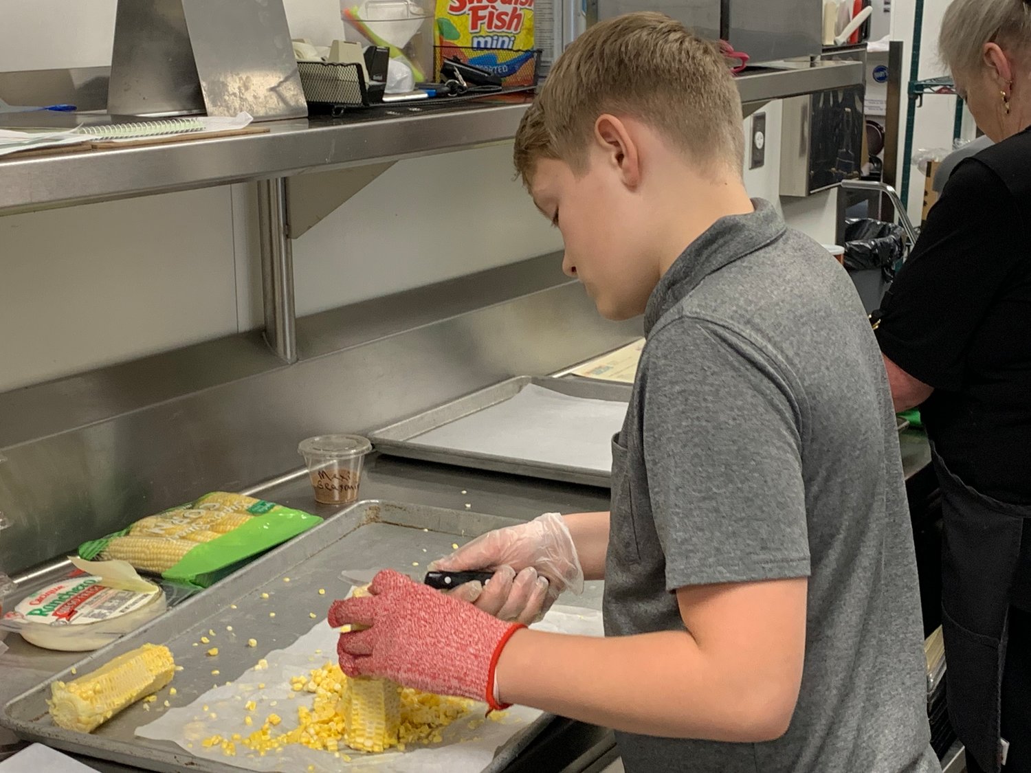 Eight Orin Smith Elementary School students competed in the Future Chefs National Challenge on Thursday. The challenge, which took place after school at Orin Smith, involved each student working with an adult to cook a healthy recipe they submitted prior to entering the competition. 